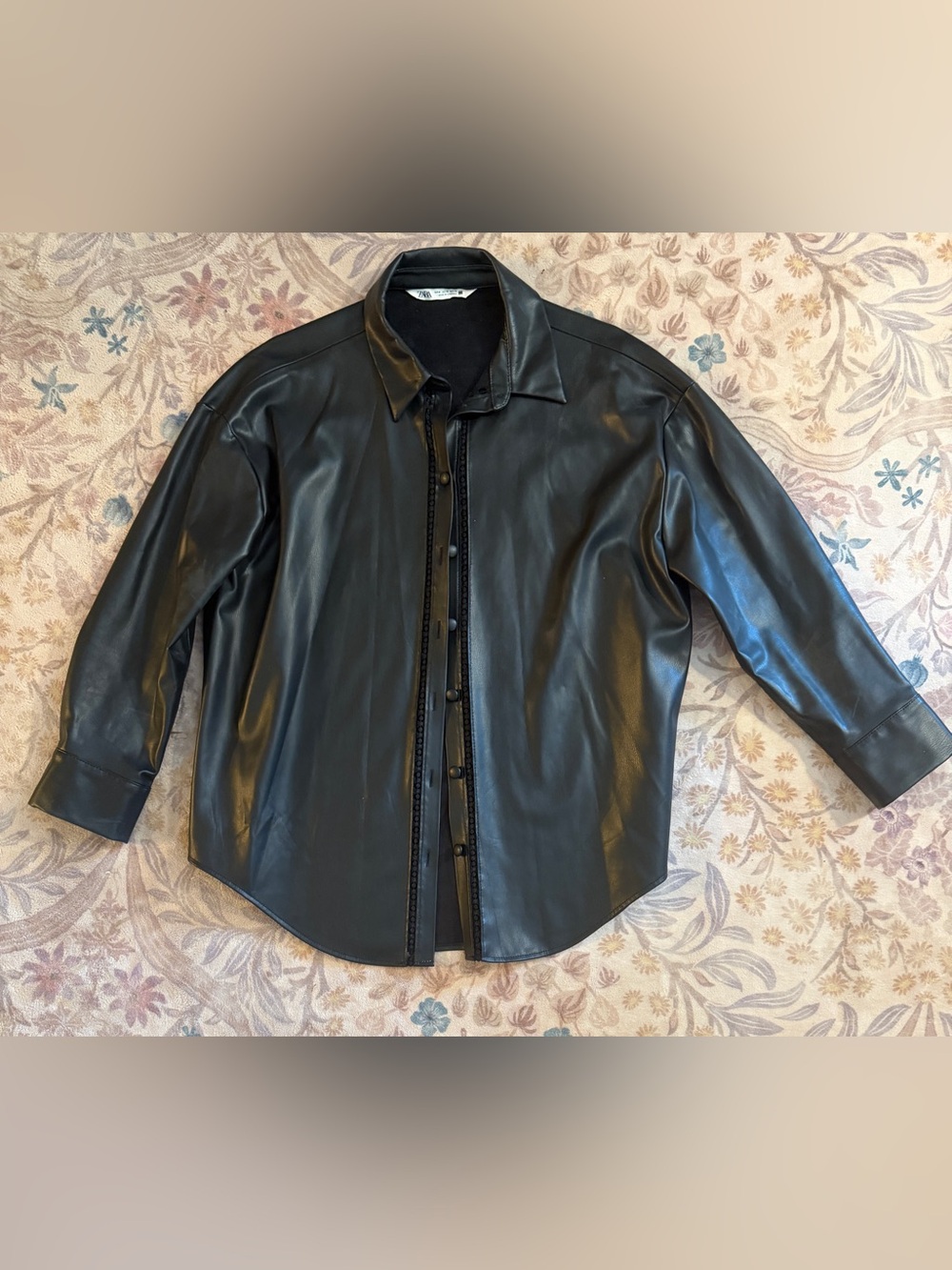 Zara Faux Leather Shacket